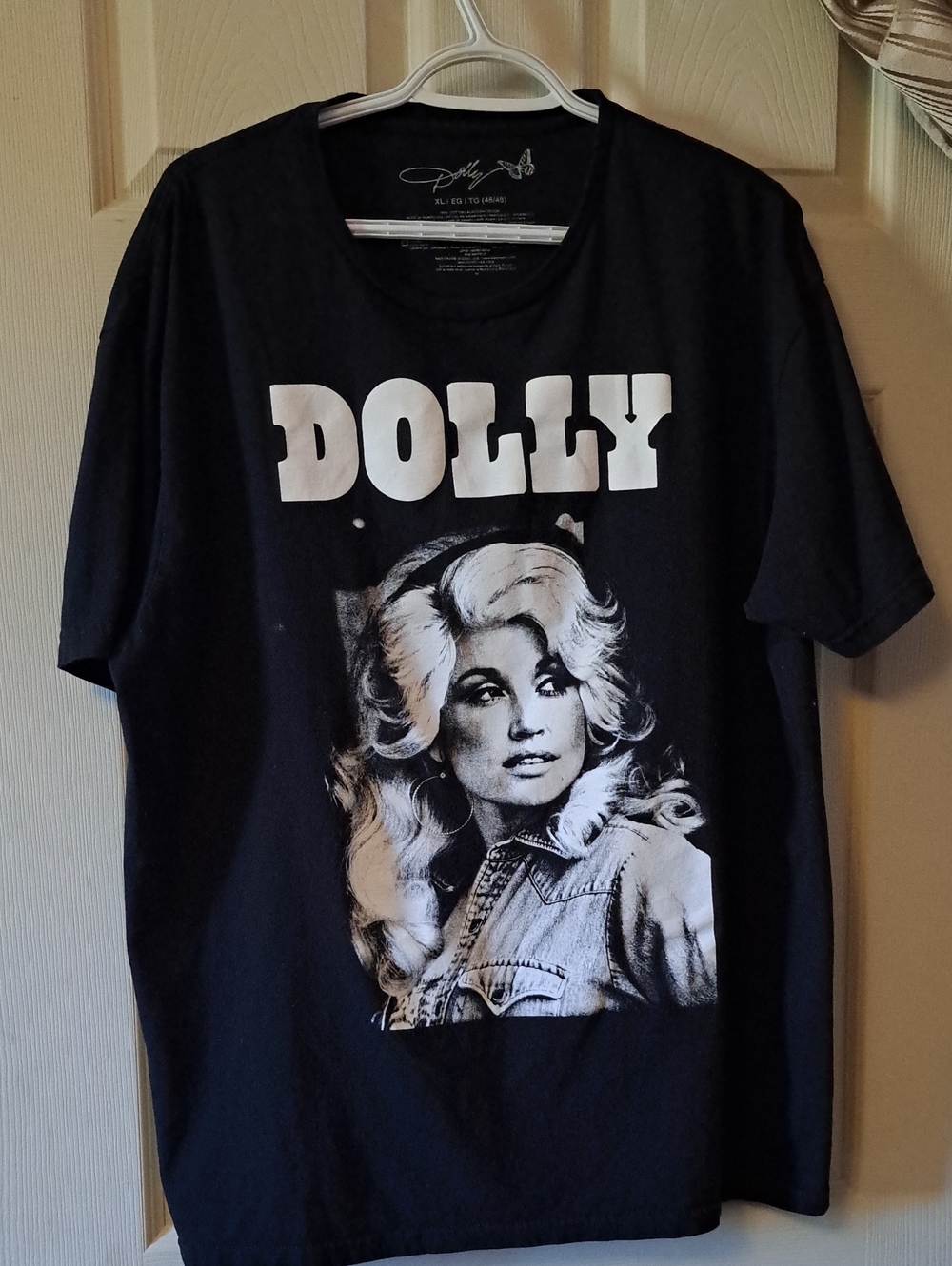 Dollcake Black Graphic Tee with White Portrait Print
